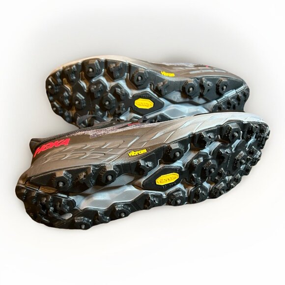 NEW Hoka One Speedgoat 5 GTX Trail Running Shoes GoreTex Women Size 10 Black Red - Picture 8 of 15